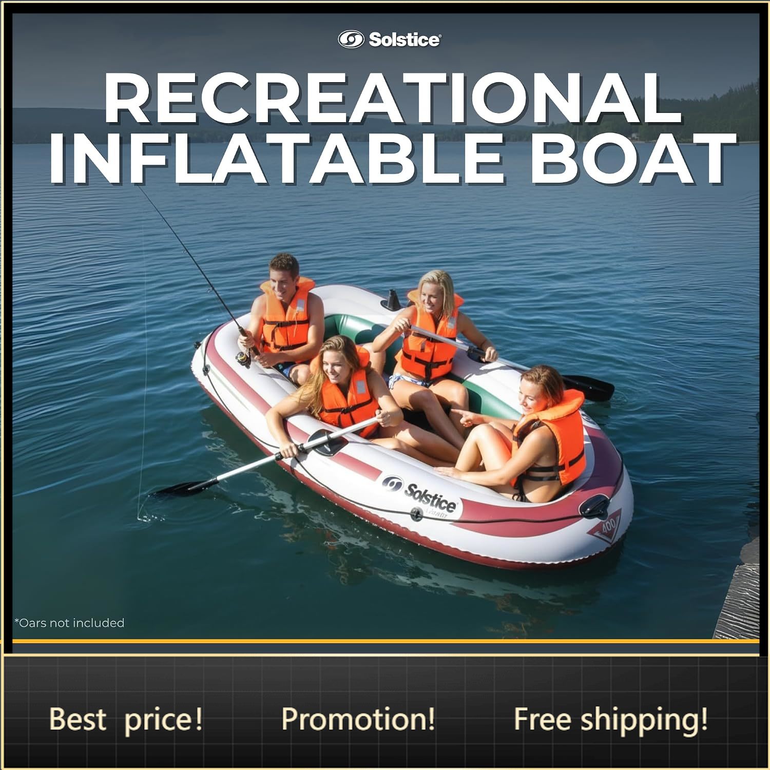 Fishing Boat Oar - Bestseller Solstice Voyager, Barca Gonfiabile da